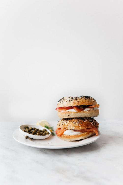 freshpalate:sprouted flour bagels + beets & honey cured...