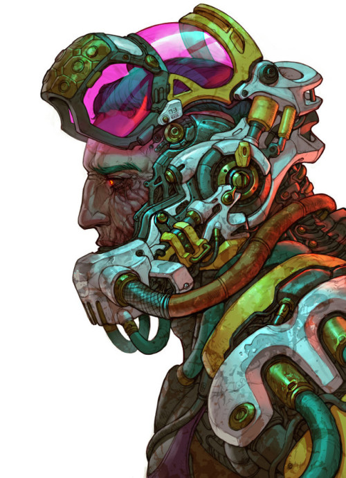 manfrommars2049:Mech Head by EJ Dela Cruz via...