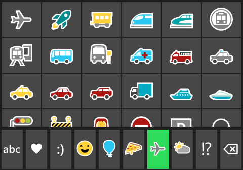 windows phone icons meaning