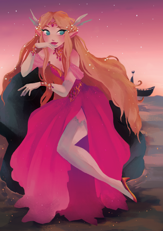another fixed up print, this time my old piece from a zelda zine