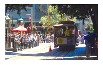 media training meeting via cable car