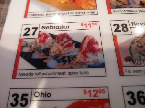 This sushi joint had an utterly incomprehensible menu,...