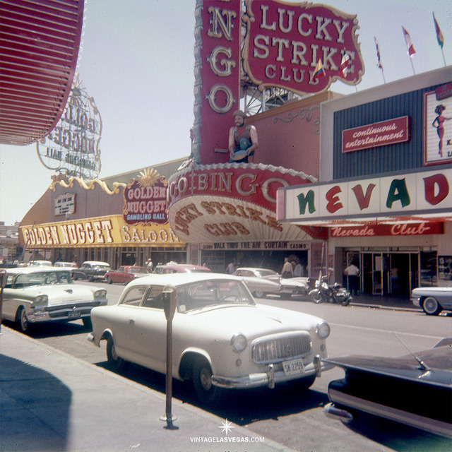 Vintage Las Vegas — Chrome, Tailfins & Neon. Las Vegas, June 1961.