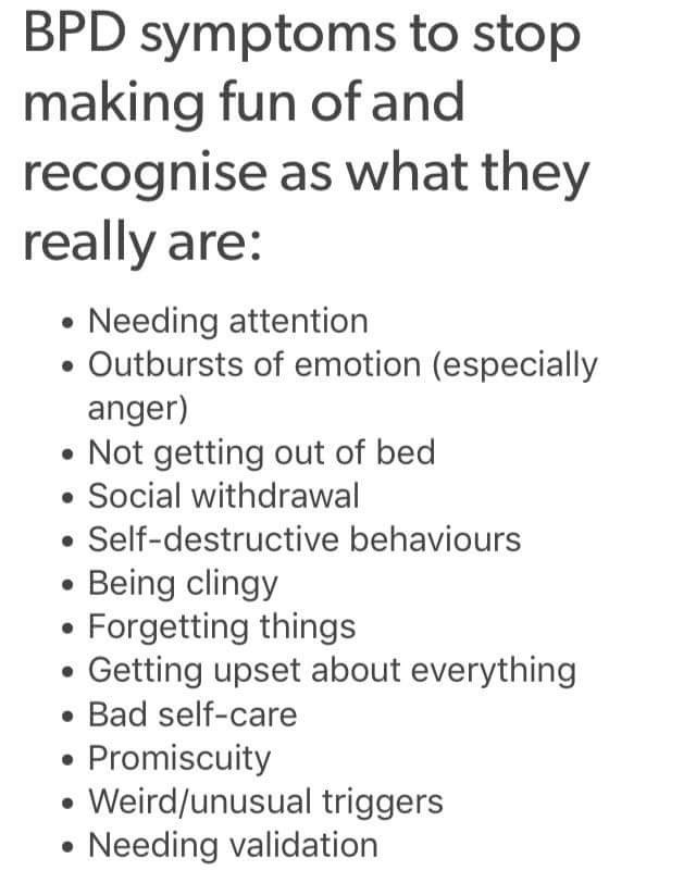 symptoms of bpd | Tumblr