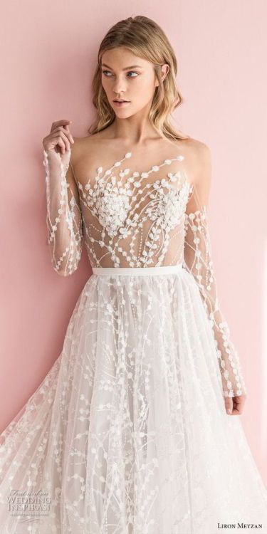 (via Liron Meyzan 2018 Wedding Dresses — “Love in White” Bridal...