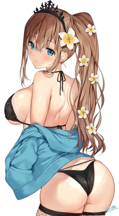 anime-booty-anecdotes:Wear flowers in your hairMore Anime Ass...