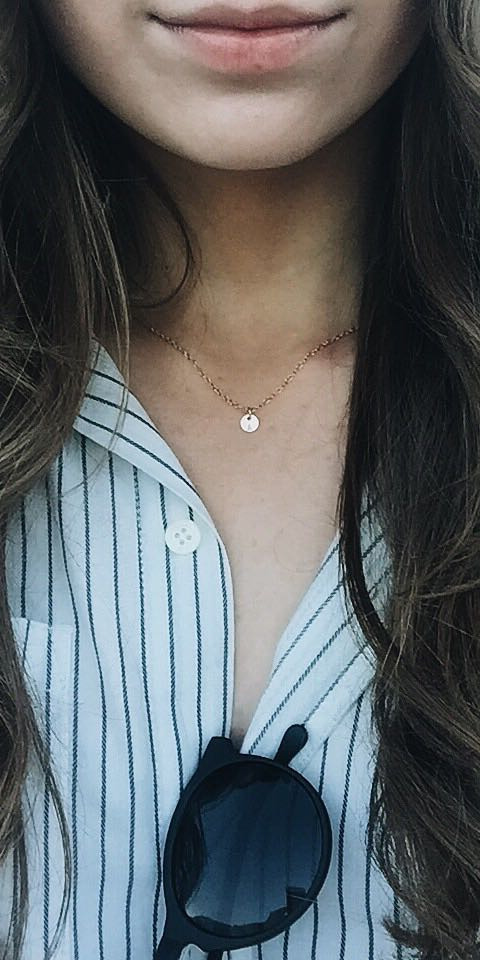 celeb, fashion articles, ladies, spring, pic Loving my dainty initial necklace from primlark , fashionsensored , sensoredtravels 