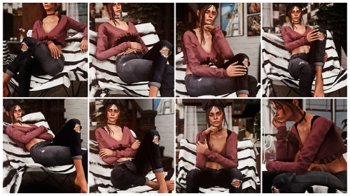 andromeda-sims:“GET COMFY” - a chair pose packHey everyone! I...