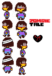 Zombietale AU - Zombietale Frisk Sprites..Because why not? This...