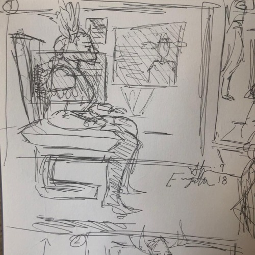 Daily Drawing: Thumbnailing for storyboard 5 didn’t like the...