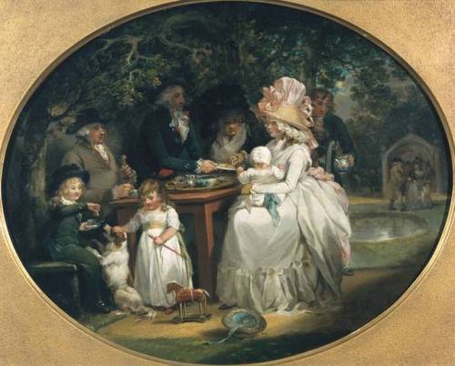 The Tea Garden by George Morland, circa 1790.