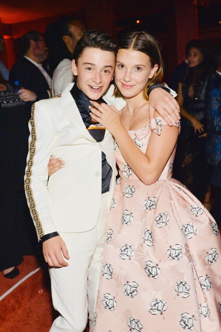 Stranger Things Millie Bobby Brown And Noah Schnapp Photographed