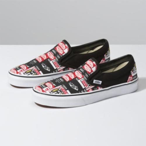 vans label mix slip on