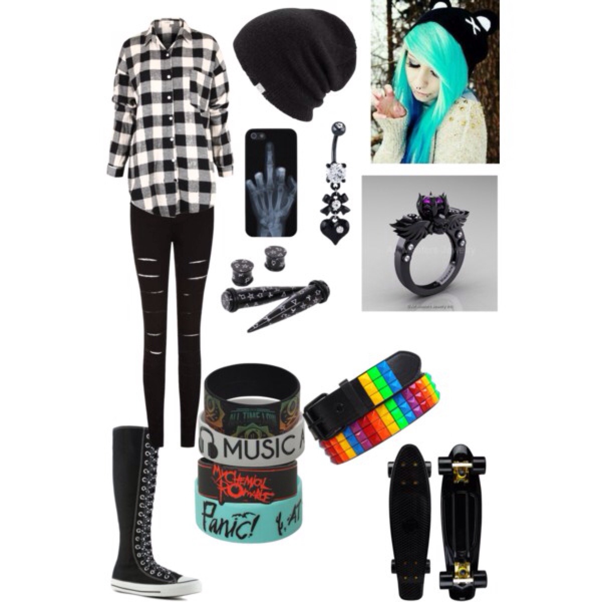 Emo Girl Outfit Ideas