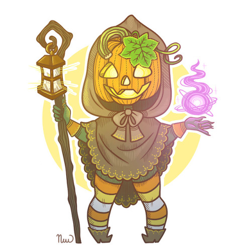 neulinu:Day 1 of Drawtober: “Pumpkin Head” Happy October...