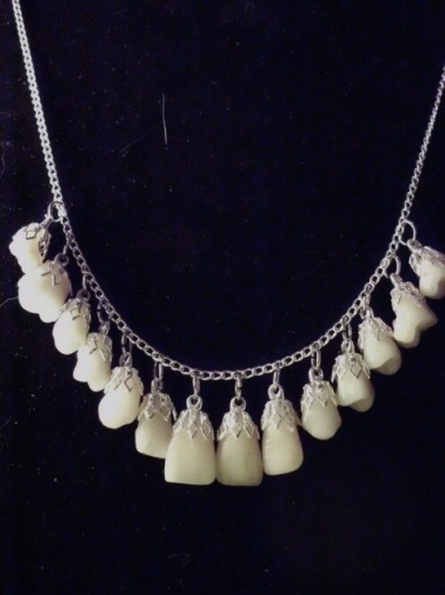 Cannibal Human Teeth Necklace