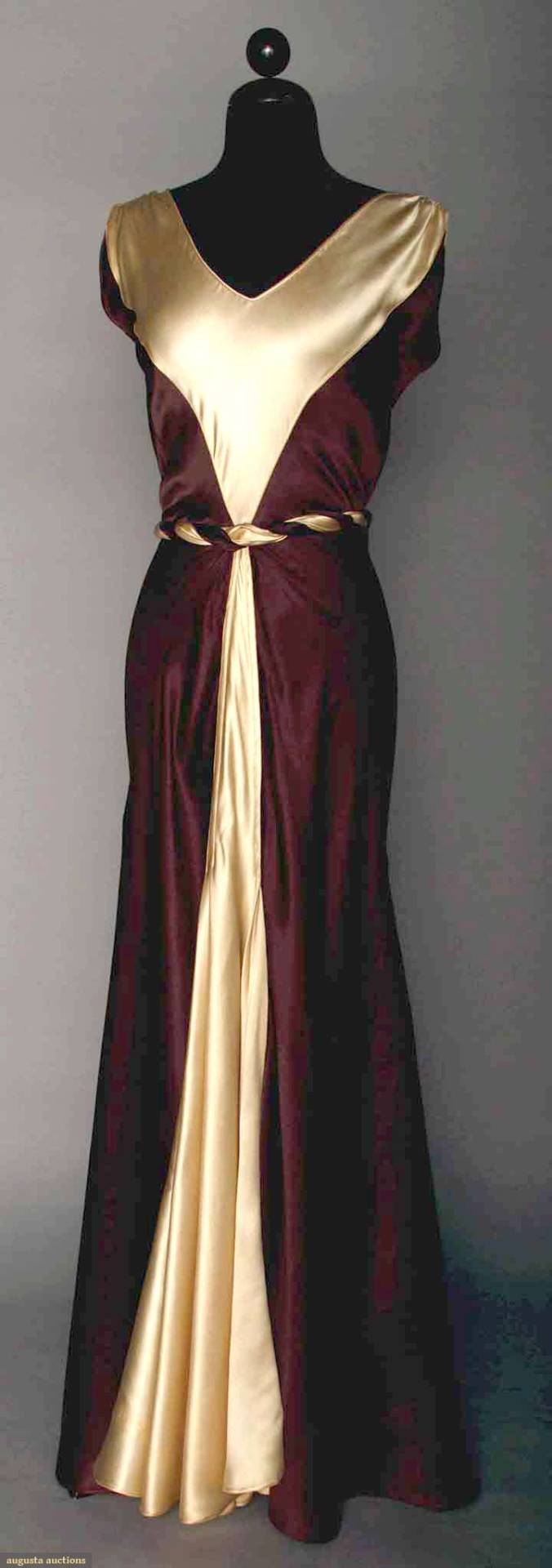 charmeuse evening gown