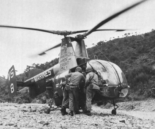 retrowar:USMC HOK-1 helicopter