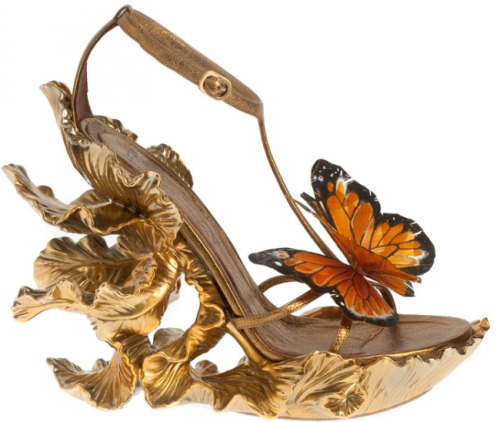 artnouveaustyle:Butterfly shoes designed by Sarah Burton for...