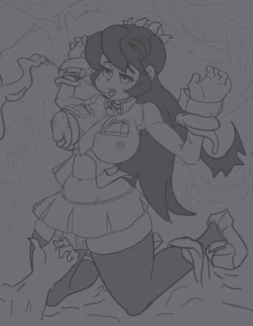 brickshoess:Anon sketch commission of Filia getting an intimate...