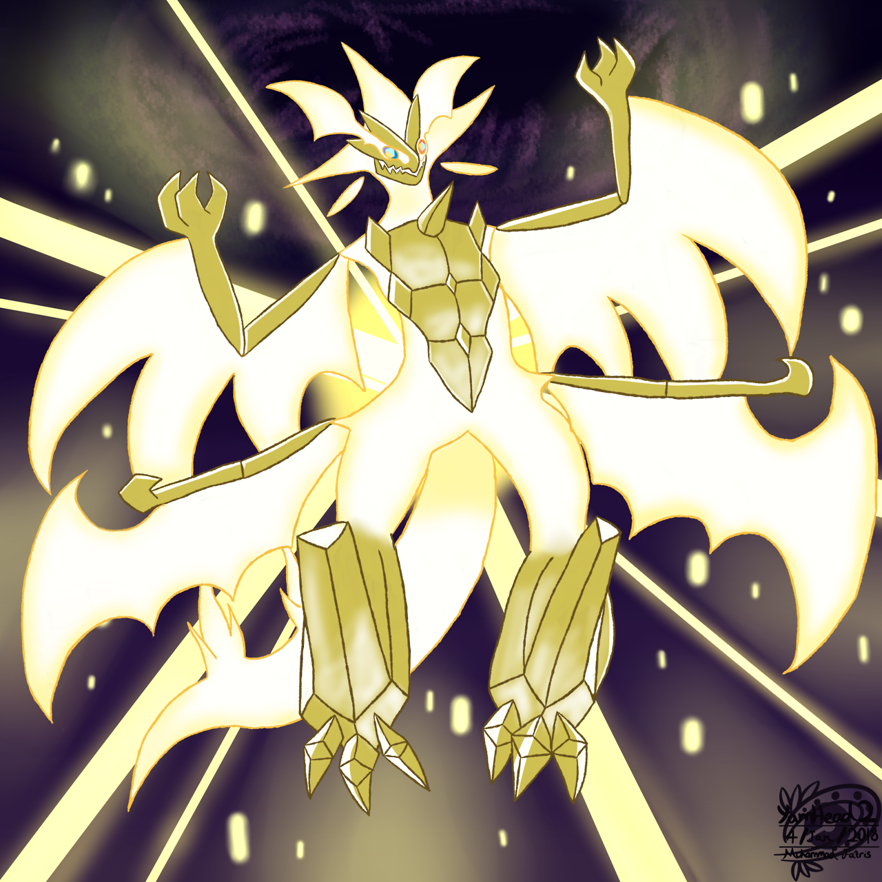 Pokemon Necrozma Drawing