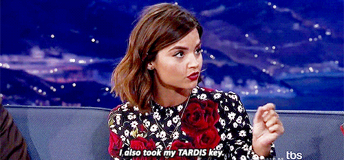 Image result for jenna coleman tardis key gif