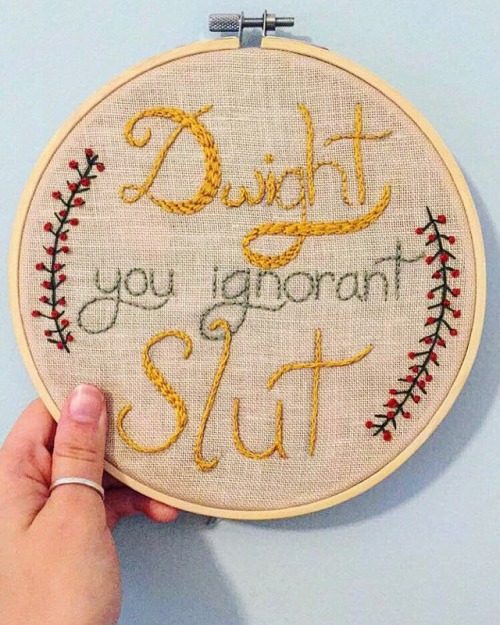 embroideryshmoidery:One of The Office’s finest moments...