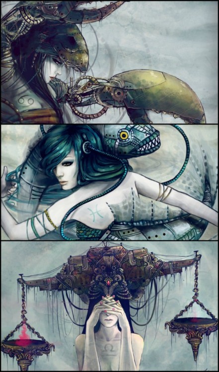 coolpops:Zodiac Series by Yuhon - links for prints and other...