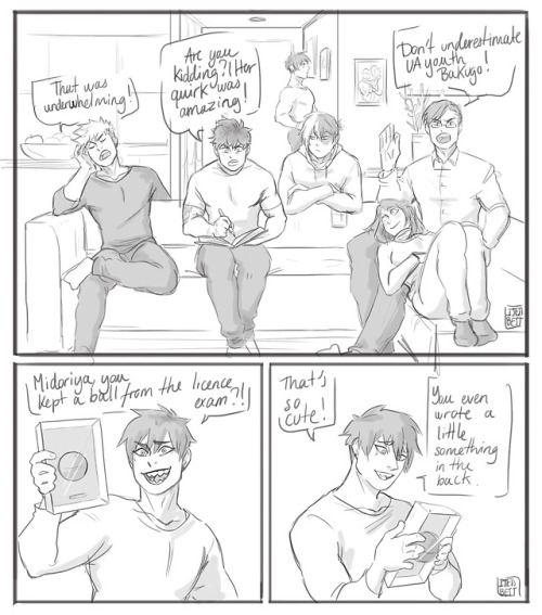 ijessbest:They were at Midoriya’s to watch the sports festival...