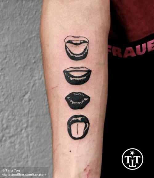 By Tana Torr, done at 19:28 Tattoo Club, Berlin.... anatomy;big;mouth;facebook;blackwork;twitter;tanatorr;inner forearm