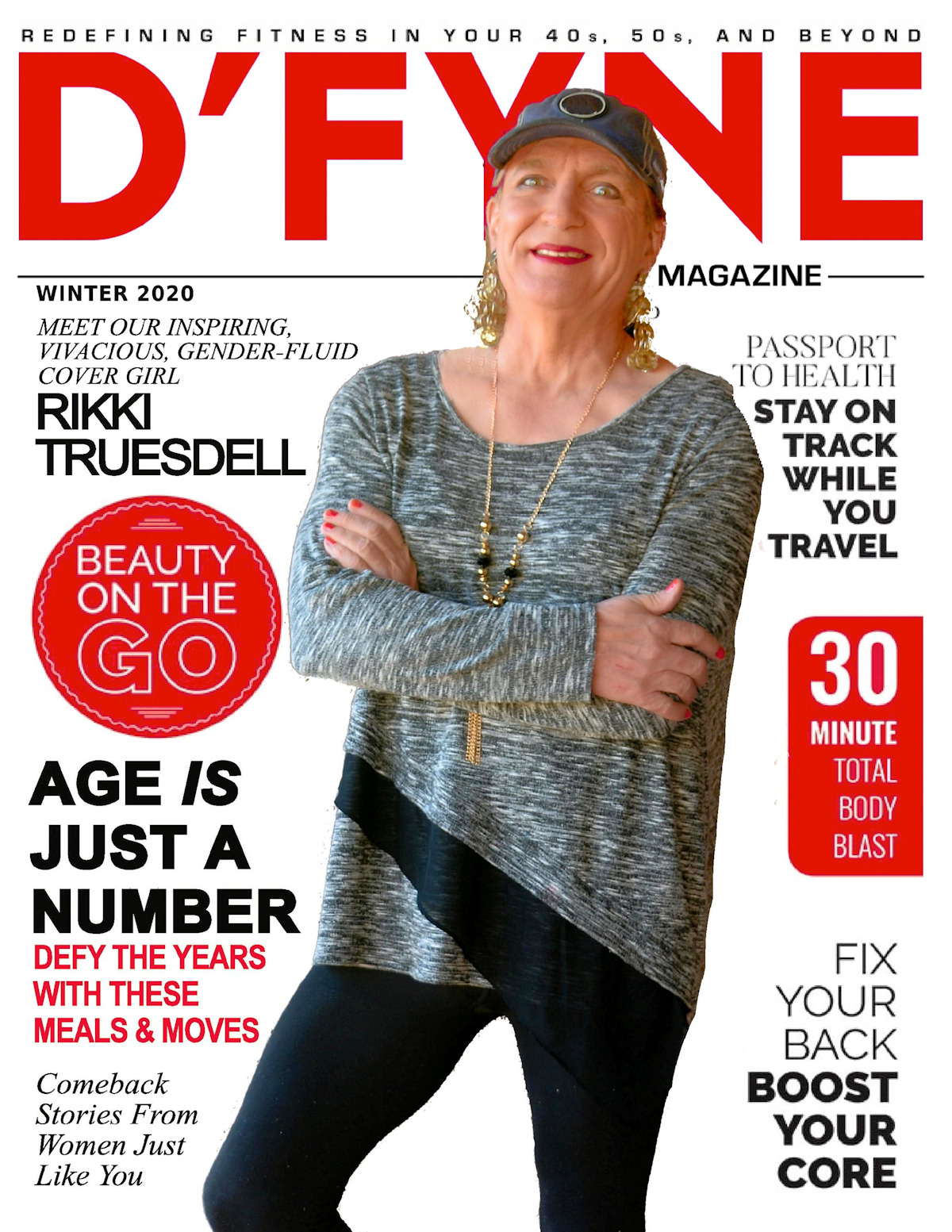 Rikki Truesdell on a reimagined cover of D'Fyne magazine rikki.truesdell@gmail.com