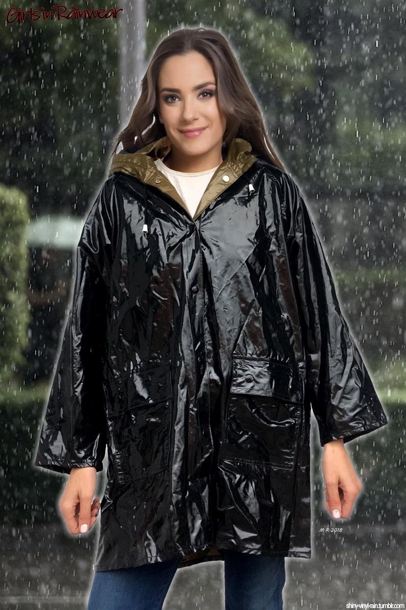 shiny raincoat