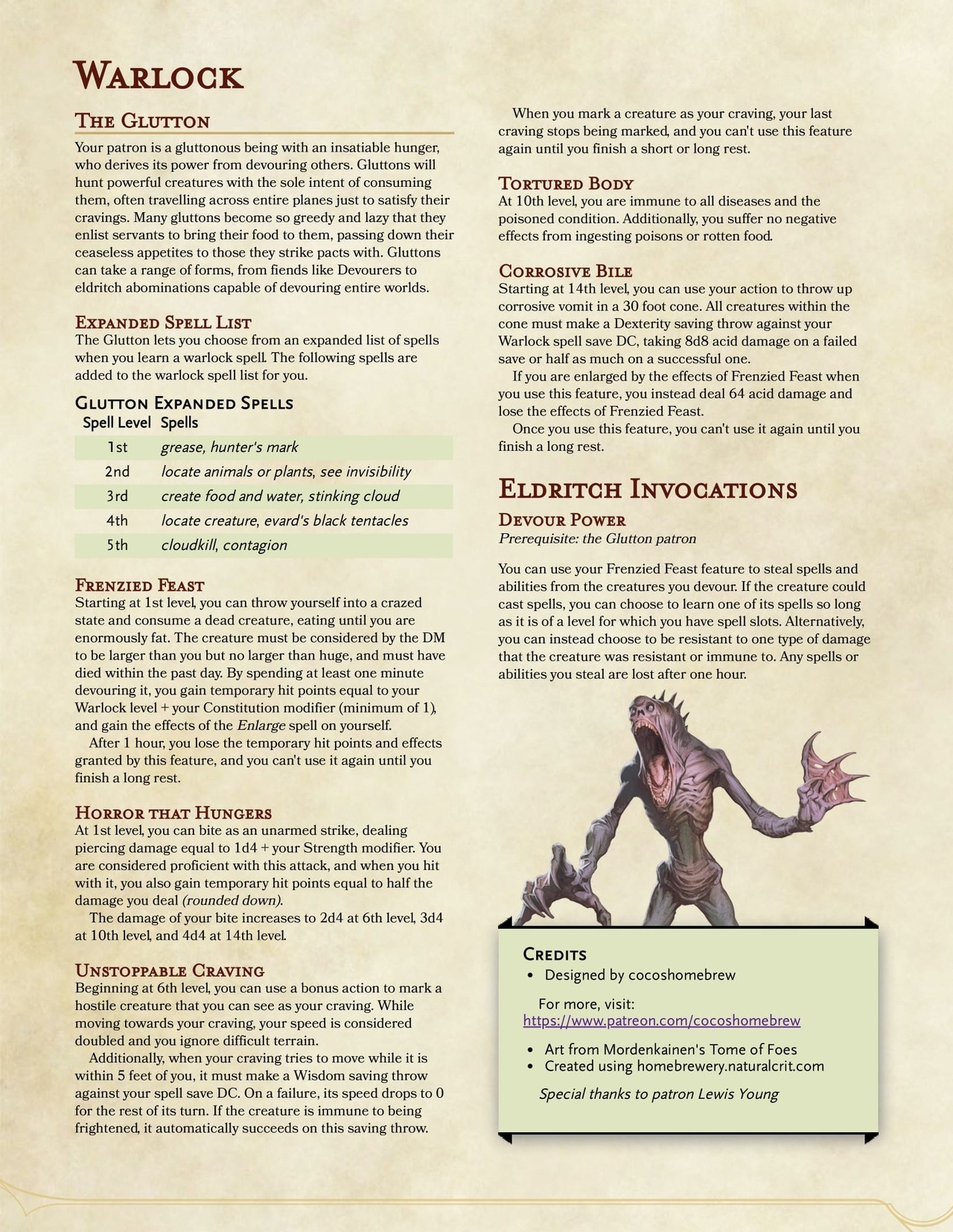 eldritch invocations 5e