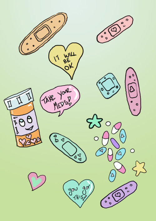 matildadoesart:Take your meds! <3