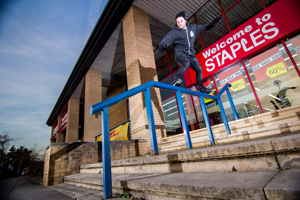 Photo Journal | This trick is a staple for Ryan Collington. Backside in Milton Keynes. Shot: Ben Priestley.