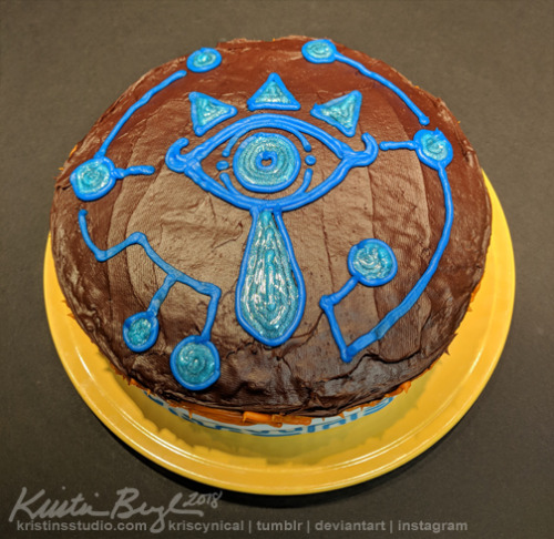 kriscynical:Sheikah Birthday Cake(WIP)I am 34 today, woo....