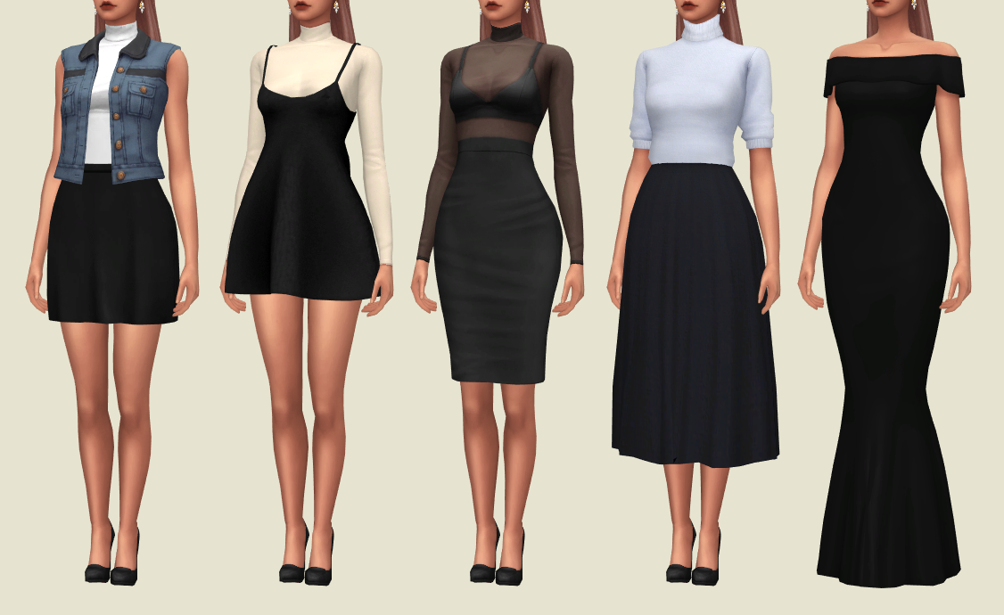Sims 4 Maxis Match Clothes Cc Sims 4 Maxis Match Finds — Favorite dresses?