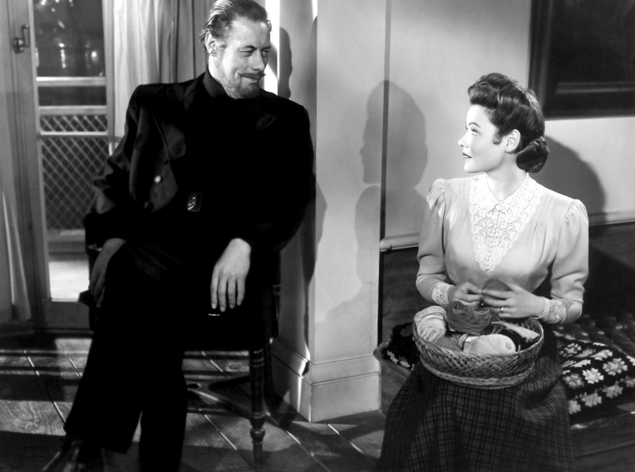 Rex Harrison and Gene Tierney in The Ghost and Mrs Muir (Joseph L Mankiewicz, 1947)