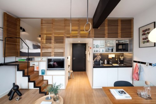 homedesigning:4 Awesome Small Studio Apartments With Lofted...