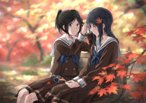 wholesomeyuri:✧･ﾟ: *✧ What’s Better Than One Leaf In Your...