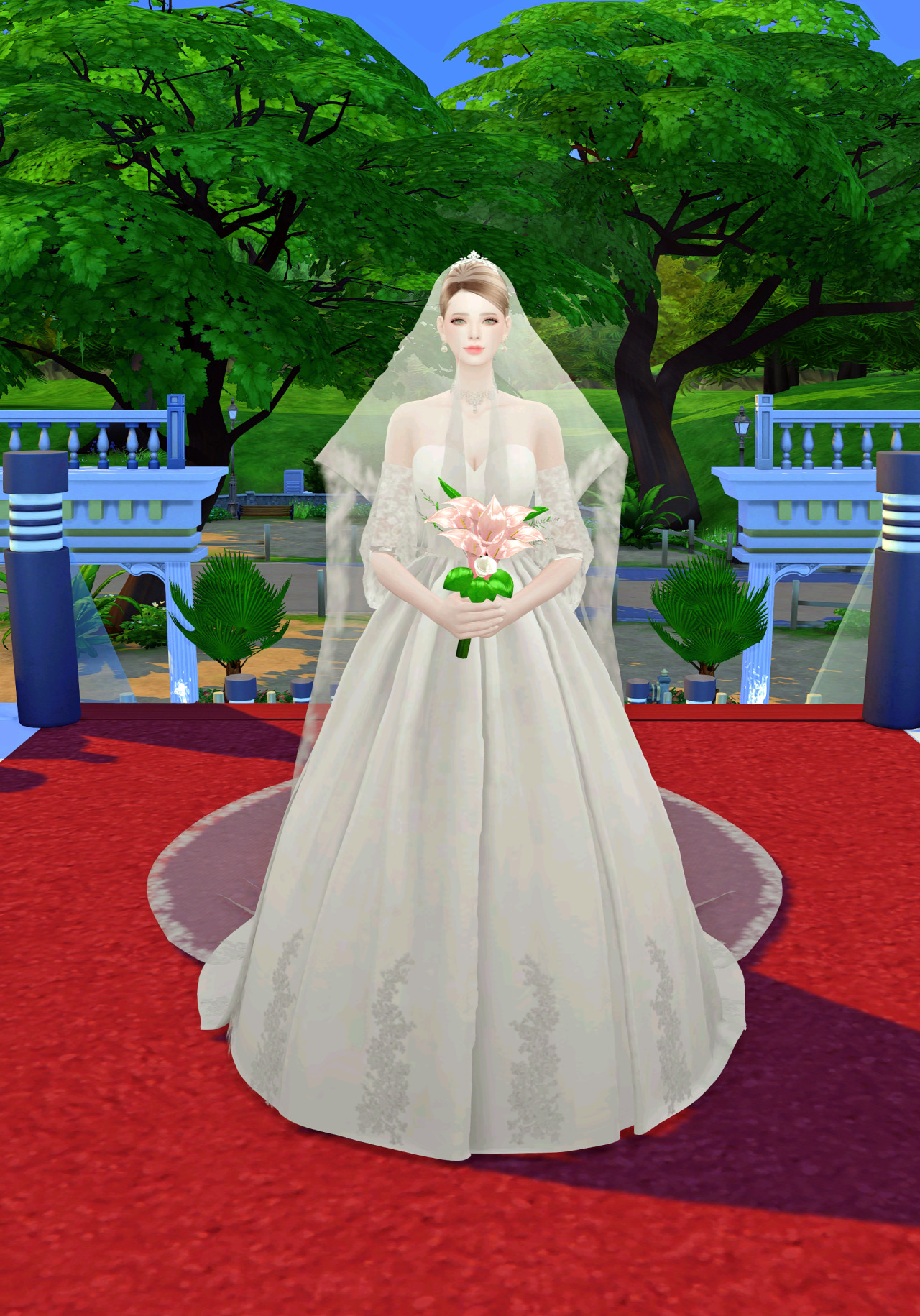 Lena Sims Face Veil - The Sims 4.