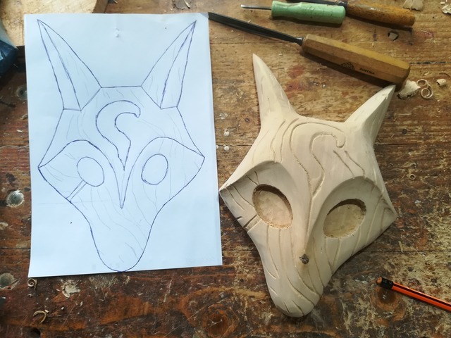 WoodworksGeek Kindred mask in progress. I m always 