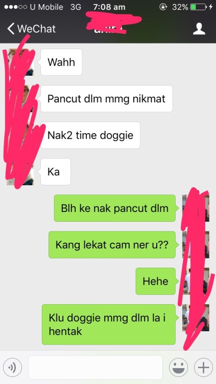 alankquick:Hasil menjala di wechatBini yg sangap part 1Nak...