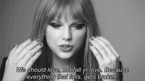 taylor swift smokey eyes taylor swift interview taylor swift quote quote about love fall in love existence make sense best of tumblr quote of the day love black and white black and white gif music gif taylor swift gif gif country music country pop american singer teen drama teen gif teen love so true quite true