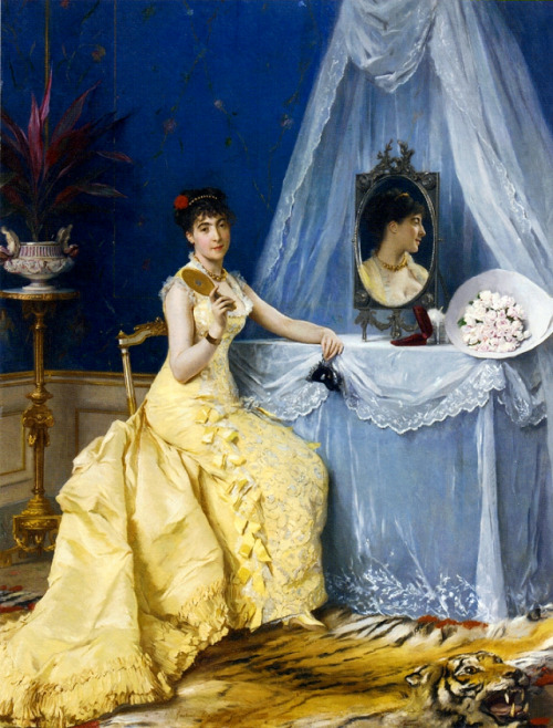 loumargi:À la toilette, by Gustave Léonard de Jonghe, circa...