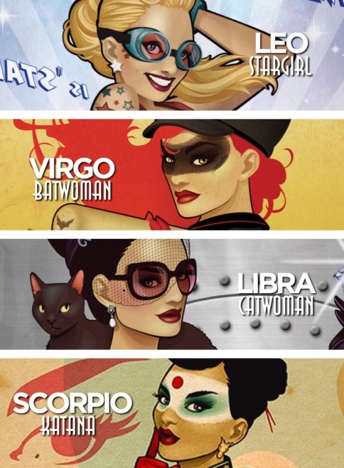 honeydoyouwantmenow:The Signs as DC Comics BombshellsWhich...