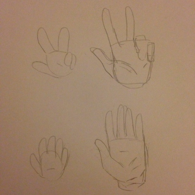 Stay Scrunchin — Drawing chibi hands and then scaling it