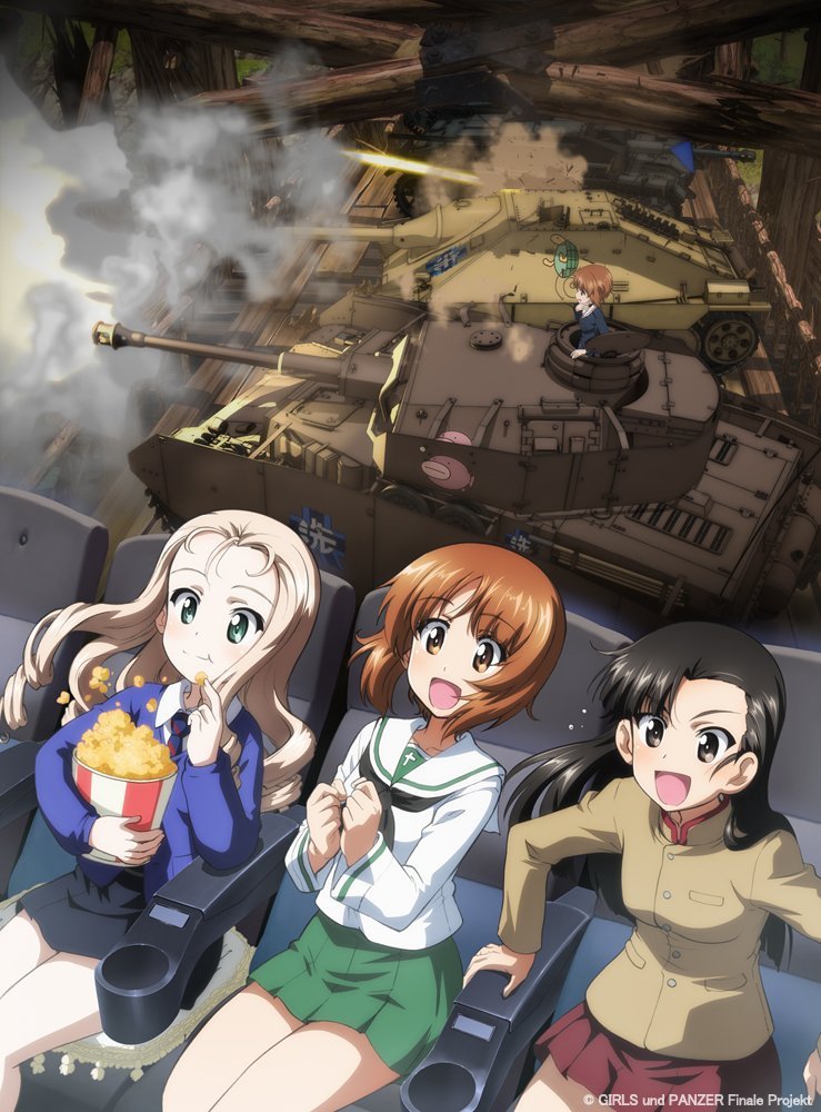 “Girls und Panzer das Finale” anime film 4D Pt.1 & 2 key visual and PV. It’ll premiere in Japanese theaters October 11th.