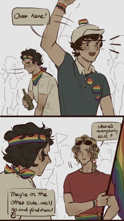 milrice:doodle.I forgot the rainbow flag on their faces…I’ll...