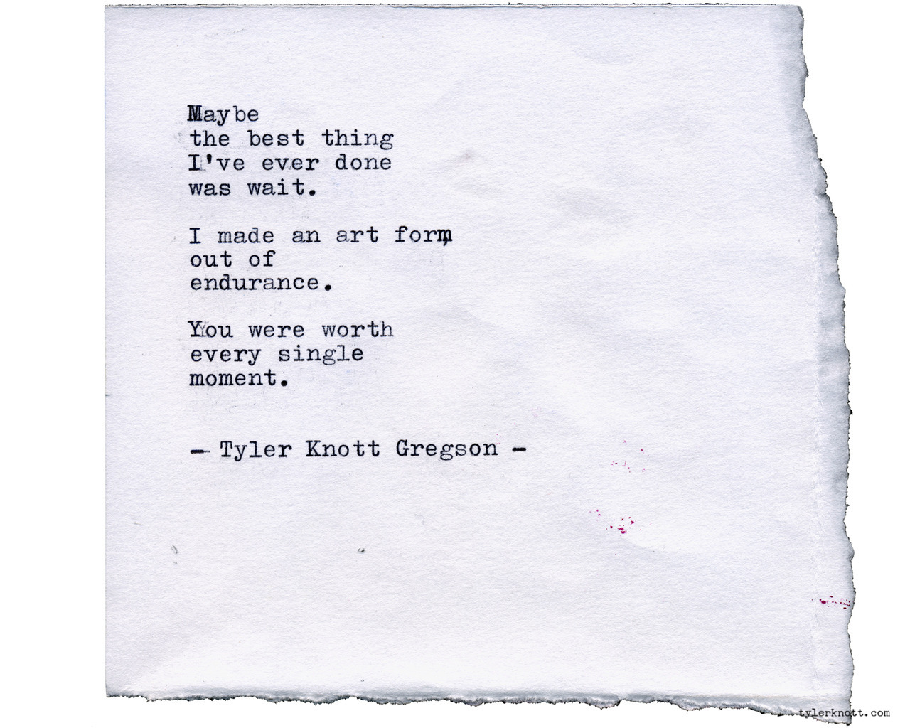 Tyler Knott Gregson Typewriter Series 2302 By Tyler Knott